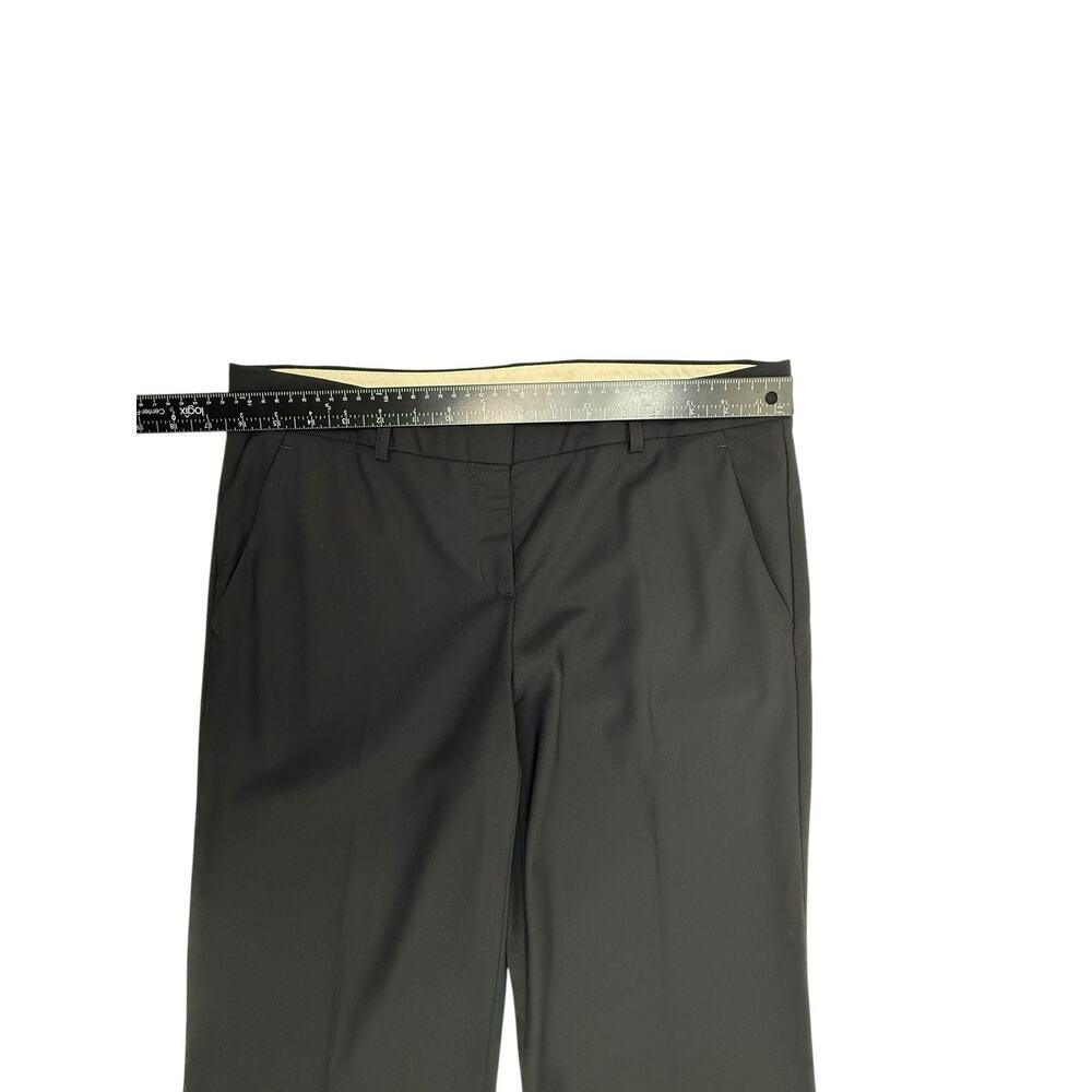 Theory Black Wool Blend Wide Leg Trousers Size 10 - Picture 3 of 6